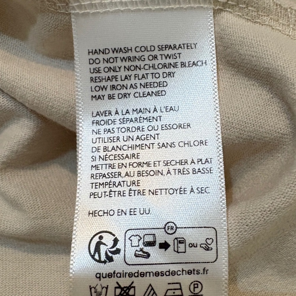 Free People Beach Beige Sleeveless Crew Neck Midi Dress Cutout Back Cotton M - Picture 6 of 6